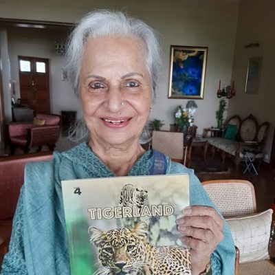 Waheeda Rehman releases 'Tigerland' from her home in Mumbai