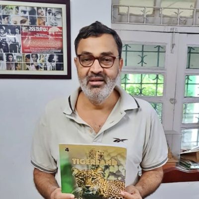 Writer, Filmmaker & Chairman, Board of Revenue (Bihar) Shri Tripurari Sharan releases 'Tigerland' from his official residence in Patna